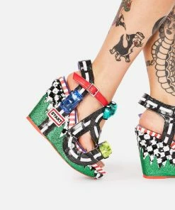 Top 10 π Irregular Choice Wedges Black Spaghetti Junction Wedge π©΄ Sandals β¨ 6 Irregular Choice Wedges Black Spaghetti Junction Wedge Sandals