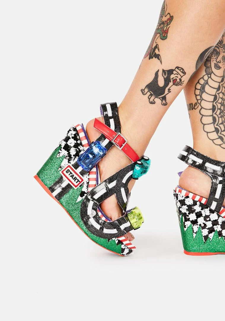 Top 10 π Irregular Choice Wedges Black Spaghetti Junction Wedge π©΄ Sandals β¨ 3 Irregular Choice Wedges Black Spaghetti Junction Wedge Sandals