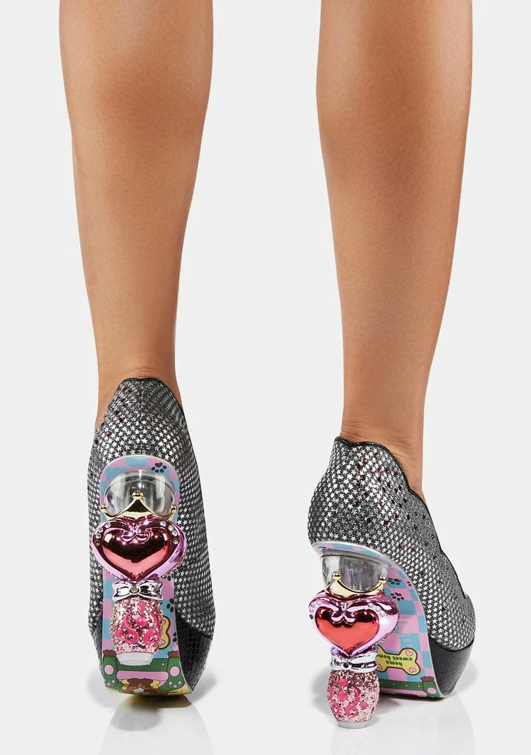 Best Pirce β¨ Irregular Choice Black Charming Heart π Heels β 4 Irregular Choice Black Charming Heart Heels