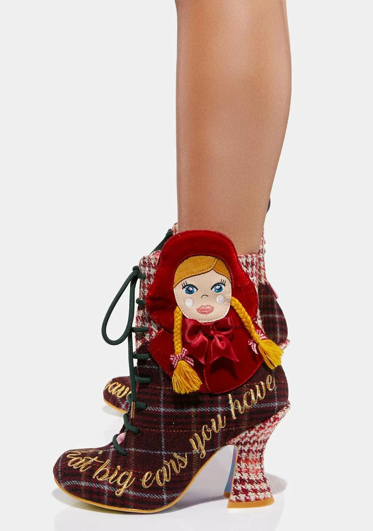 Best deal π Irregular Choice Little Red Lace Up π₯Ύ Boots β 1 Irregular Choice Little Red Lace Up Boots