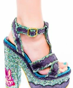Irregular Choice Toffee Splatter Platform Heels