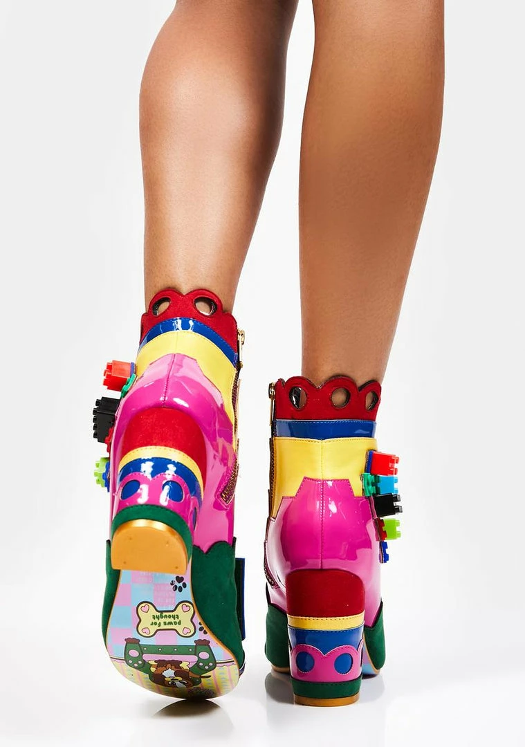 Cheap π Irregular Choice Building Love Ankle π₯Ύ Boots π 4 Irregular Choice Building Love Ankle Boots