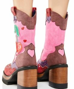 Cheap π― Irregular Choice Cherry Lovin Cowboy π₯Ύ Boots π 8 Irregular Choice Cherry Lovin Cowboy Boots