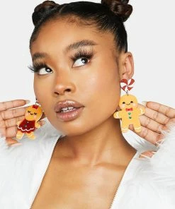 Irregular Choice Gingerbread Date Earrings Jewelry