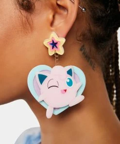 Irregular Choice Charming Jigglypuff Drop Earrings Jewelry