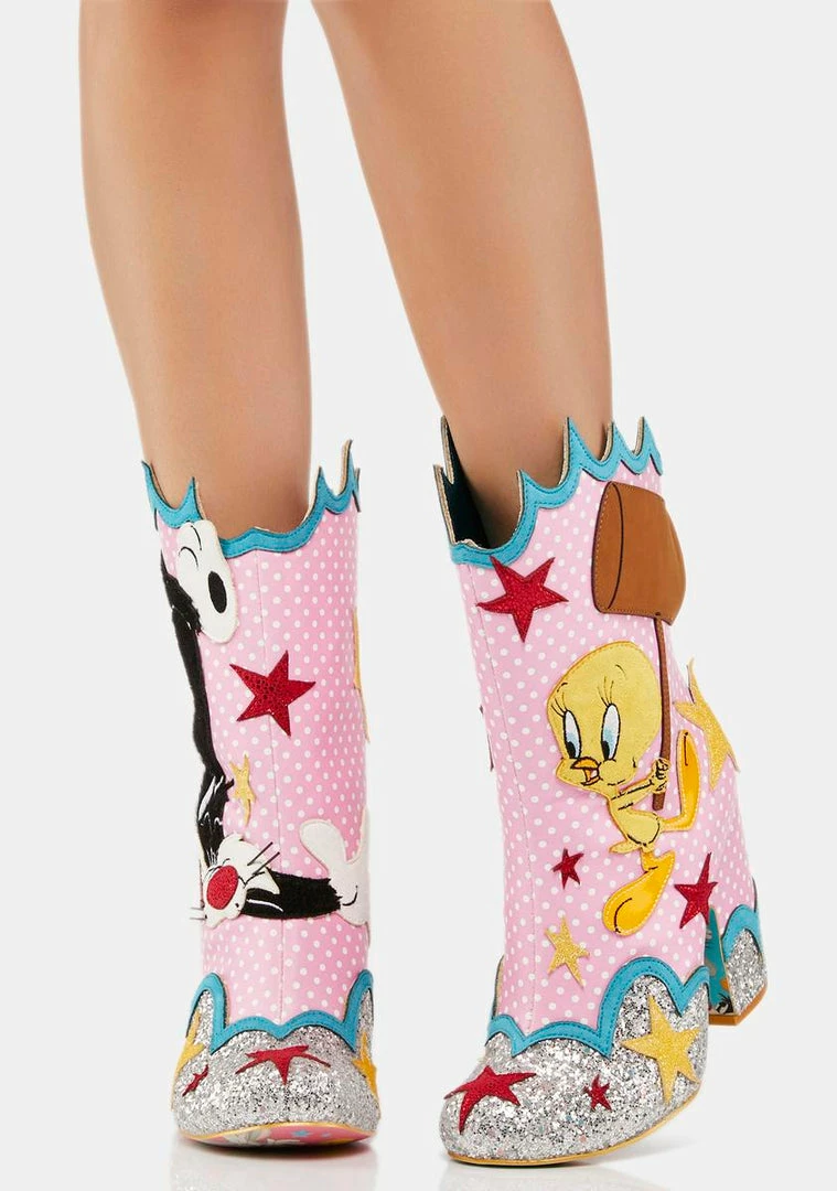 New 🧨 Irregular Choice Sufferin Succotash 🥾 Boots ✨ 2 Irregular Choice Sufferin Succotash Boots