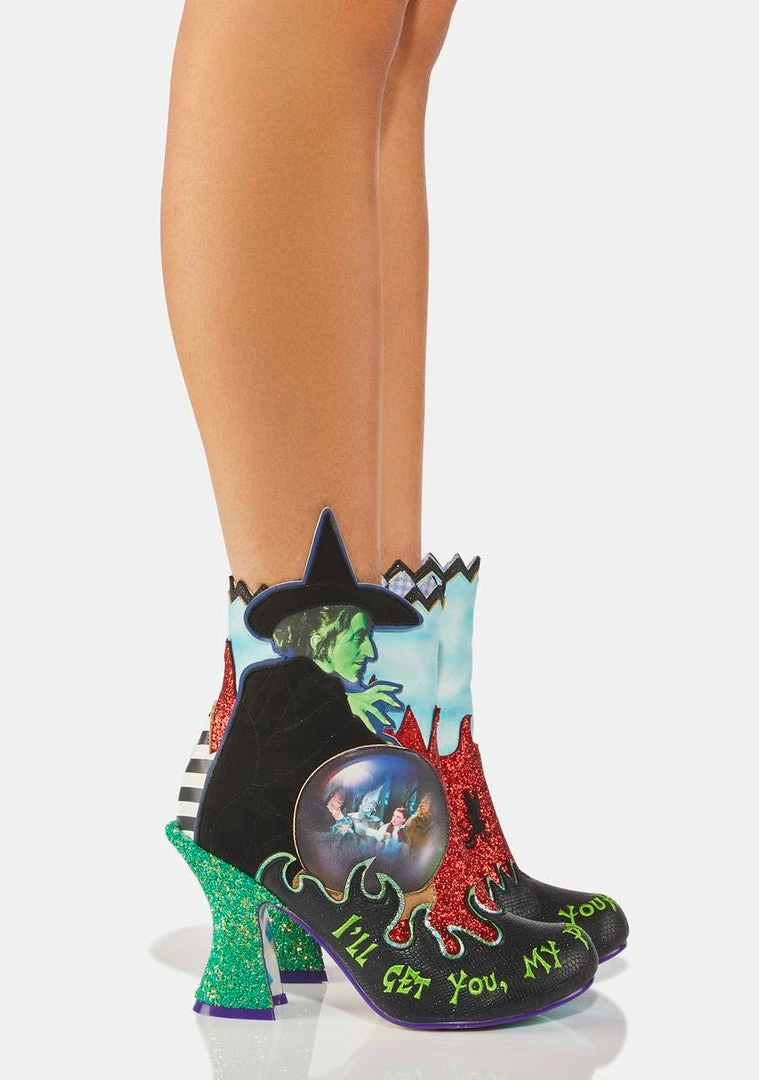 Best Pirce 👏 Irregular Choice 🥾 Boots & Booties Green With Evil Ankle 🥾 Boots ✨ 2 Irregular Choice Boots & Booties Green With Evil Ankle Boots