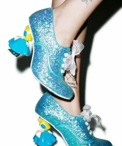 Irregular Choice Tea With Alice Glitter Heel