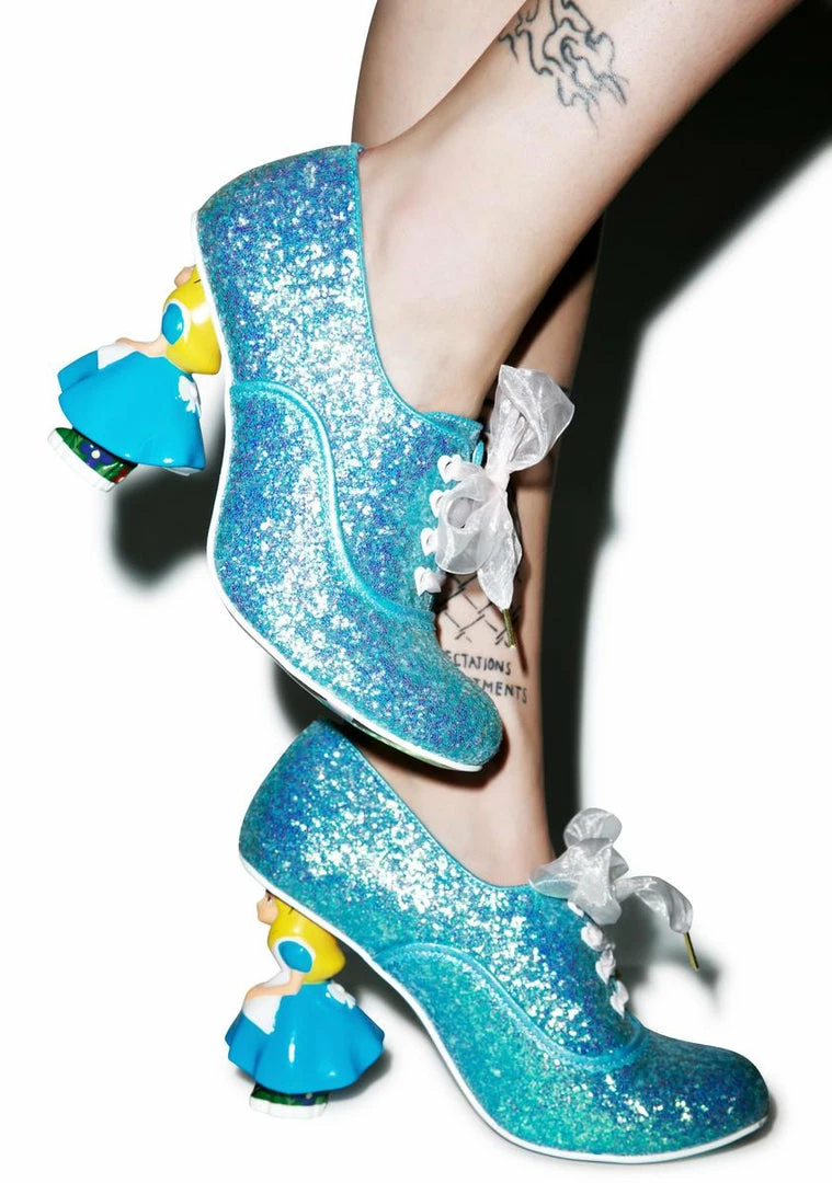 Budget π Irregular Choice Tea With Alice Glitter Heel π 2 Irregular Choice Tea With Alice Glitter Heel
