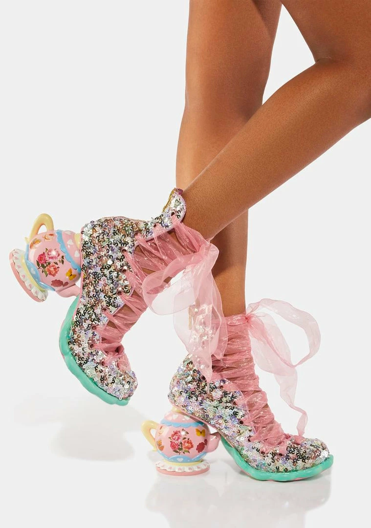 Budget π Irregular Choice Pink High Tea π Heels β 1 Irregular Choice Pink High Tea Heels