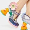 Irregular Choice Evil Daisy Block Heels