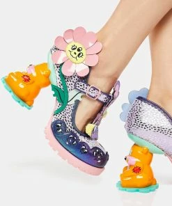 Irregular Choice Evil Daisy Block Heels