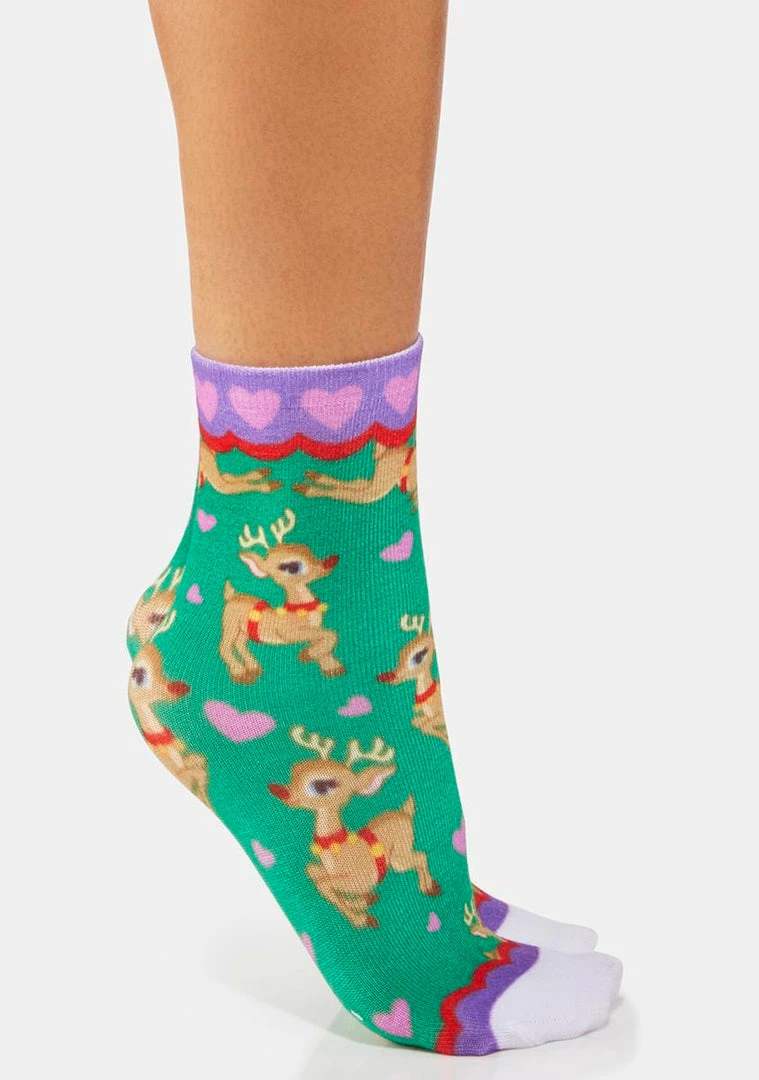 Deals π Irregular Choice Rad Reindeer 𧦠Socks Ankle 𧦠Socks π 1 Irregular Choice Rad Reindeer Socks Ankle Socks
