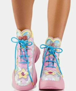 Irregular Choice Platforms Sparkly Fun Platform Boots