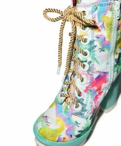 Coupon ⌛ Irregular Choice 🥾 Boots & Booties Karrie Okey Dino Boot ❤️ 5 Irregular Choice Boots & Booties Karrie Okey Dino Boot