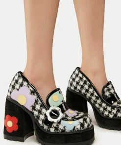 Irregular Choice Black Your Answer Do Platform Heels