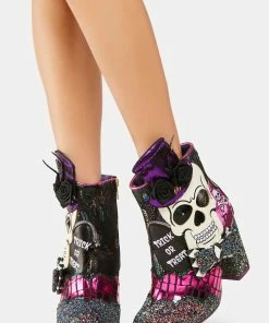 Budget π Irregular Choice Dance Of The Dead Booties π 7 Irregular Choice Dance Of The Dead Booties