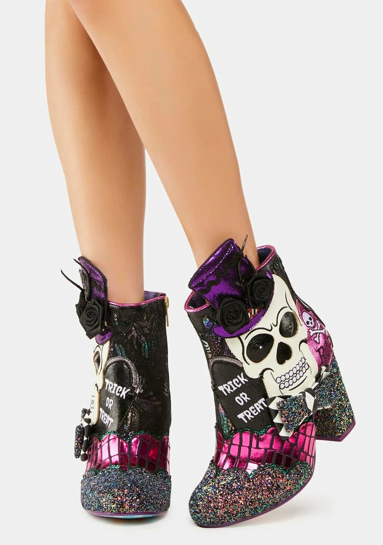 Budget π Irregular Choice Dance Of The Dead Booties π 3 Irregular Choice Dance Of The Dead Booties