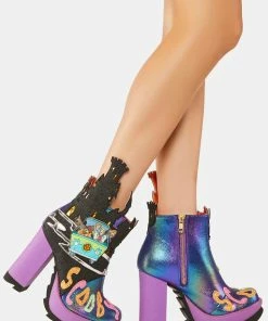 Irregular Choice Heeled Boots Hold On Gang Platform Boots