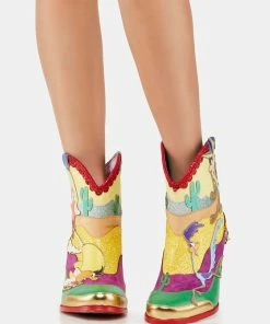Promo π Irregular Choice Heeled π₯Ύ Boots Beep! Beep! Cowboy π₯Ύ Boots β 7 Irregular Choice Heeled Boots Beep! Beep! Cowboy Boots