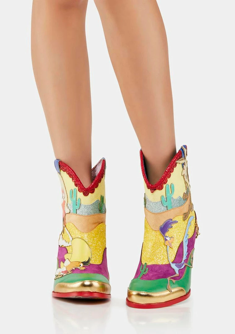 Promo π Irregular Choice Heeled π₯Ύ Boots Beep! Beep! Cowboy π₯Ύ Boots β 3 Irregular Choice Heeled Boots Beep! Beep! Cowboy Boots