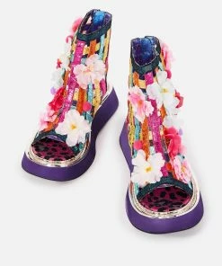 Irregular Choice Platforms On The Grapevine Flower Sandals