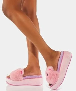 Irregular Choice Furry Friend Slide Sandals