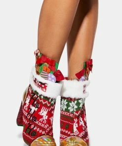 Deals π Irregular Choice Stuffed Stockings Ankle π₯Ύ Boots π 6 Irregular Choice Stuffed Stockings Ankle Boots