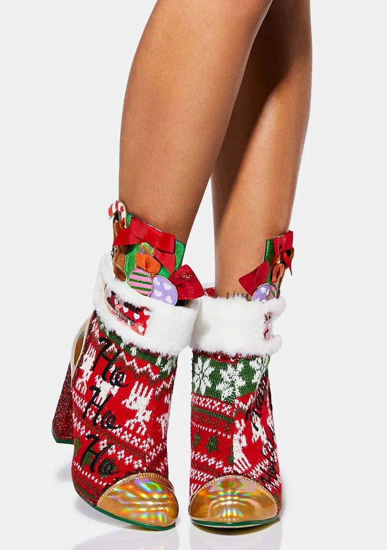 Deals π Irregular Choice Stuffed Stockings Ankle π₯Ύ Boots π 3 Irregular Choice Stuffed Stockings Ankle Boots
