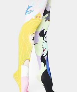 Irregular Choice Socks & Tights Dark Vs. Light Printed Tights