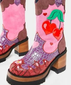 Cheap π― Irregular Choice Cherry Lovin Cowboy π₯Ύ Boots π 7 Irregular Choice Cherry Lovin Cowboy Boots