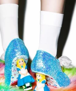 Budget π Irregular Choice Tea With Alice Glitter Heel π 5 Irregular Choice Tea With Alice Glitter Heel
