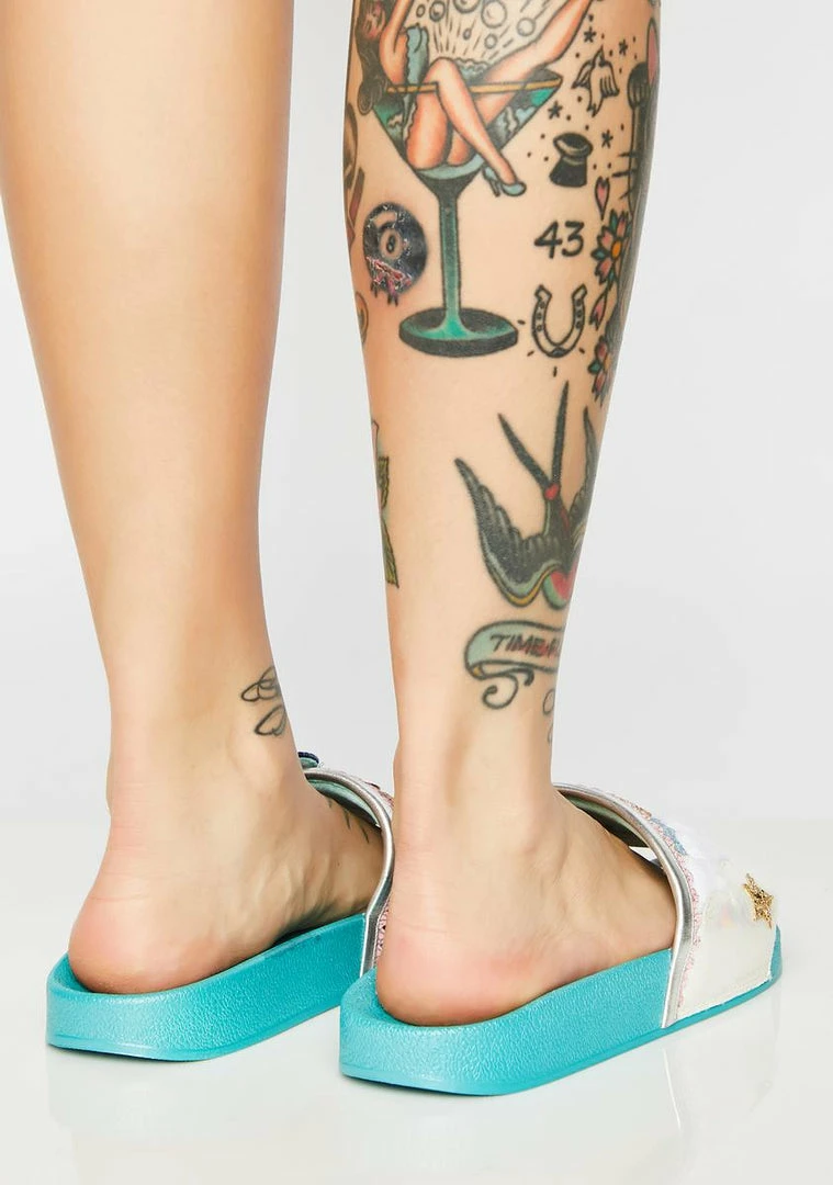 Promo π Irregular Choice π©΄ Sandals Lazy Daisy Slides π 4 Irregular Choice Sandals Lazy Daisy Slides