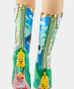 Buy 🧨 Irregular Choice Pokemon Beach Day 🥾 Boots ✨ 7 Irregular Choice Pokemon Beach Day Boots