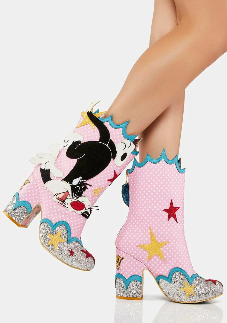 New 🧨 Irregular Choice Sufferin Succotash 🥾 Boots ✨ 1 Irregular Choice Sufferin Succotash Boots