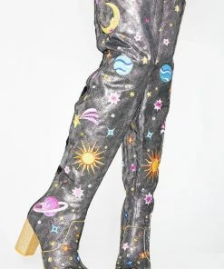 Cheapest 🎁 Irregular Choice Satine Thigh High 🥾 Boots 🥾 Boots & Booties 🌟 9 Irregular Choice Satine Thigh High Boots Boots & Booties