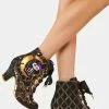 Irregular Choice Kitty In The Moon Booties Heeled Boots