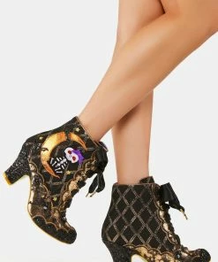 Irregular Choice Kitty In The Moon Booties Heeled Boots