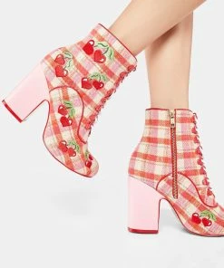 Irregular Choice Fruity Picnic Ankle Booties