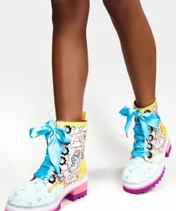 New ๐ Irregular Choice ๐ฅพ Boots & Booties Morning Stroll Combat ๐ฅพ Boots โจ 6 Irregular Choice Boots & Booties Morning Stroll Combat Boots