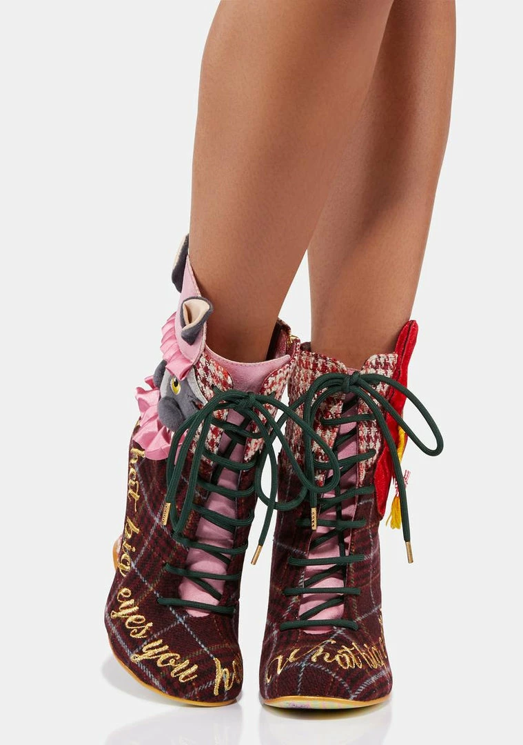 Best deal π Irregular Choice Little Red Lace Up π₯Ύ Boots β 3 Irregular Choice Little Red Lace Up Boots