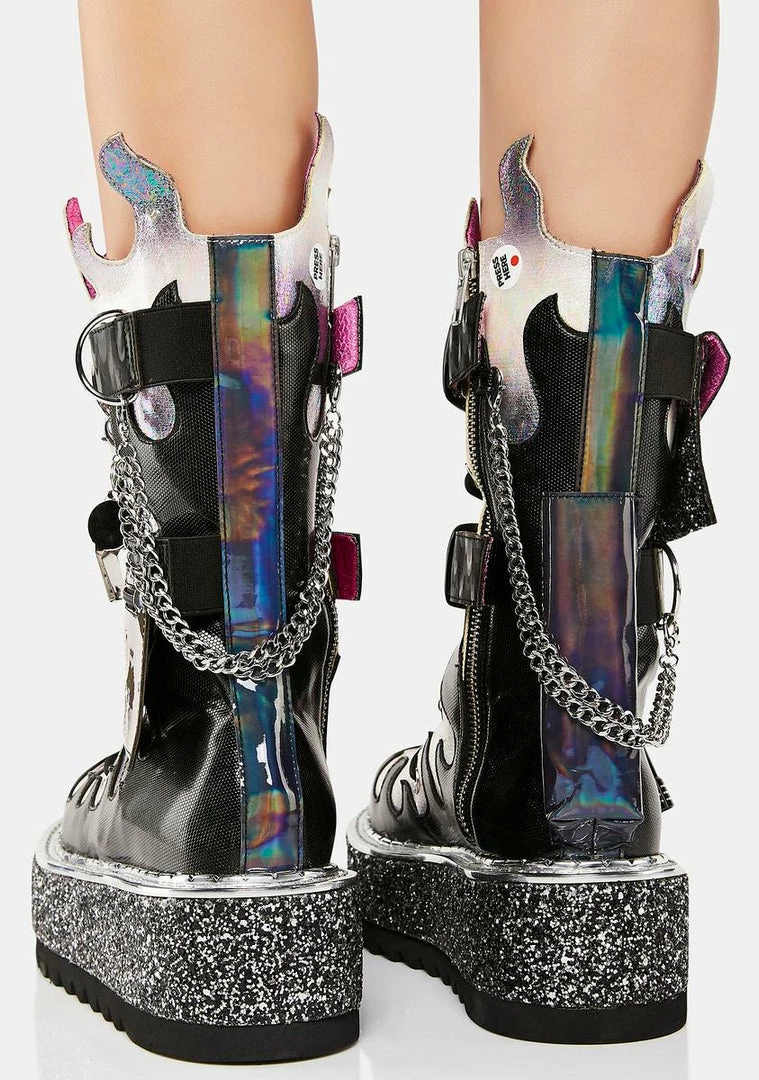 Wholesale π Irregular Choice Super Hot Light Up Platform π₯Ύ Boots π― 4 Irregular Choice Super Hot Light Up Platform Boots