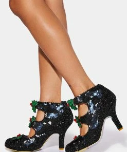 Irregular Choice Holly Jolly Sparkly Heels