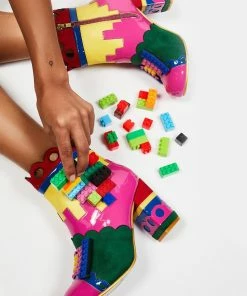 Irregular Choice Building Love Ankle Boots