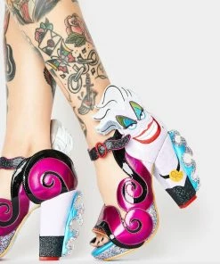 Irregular Choice Elegant Evil Ursula Peep Toe Heels