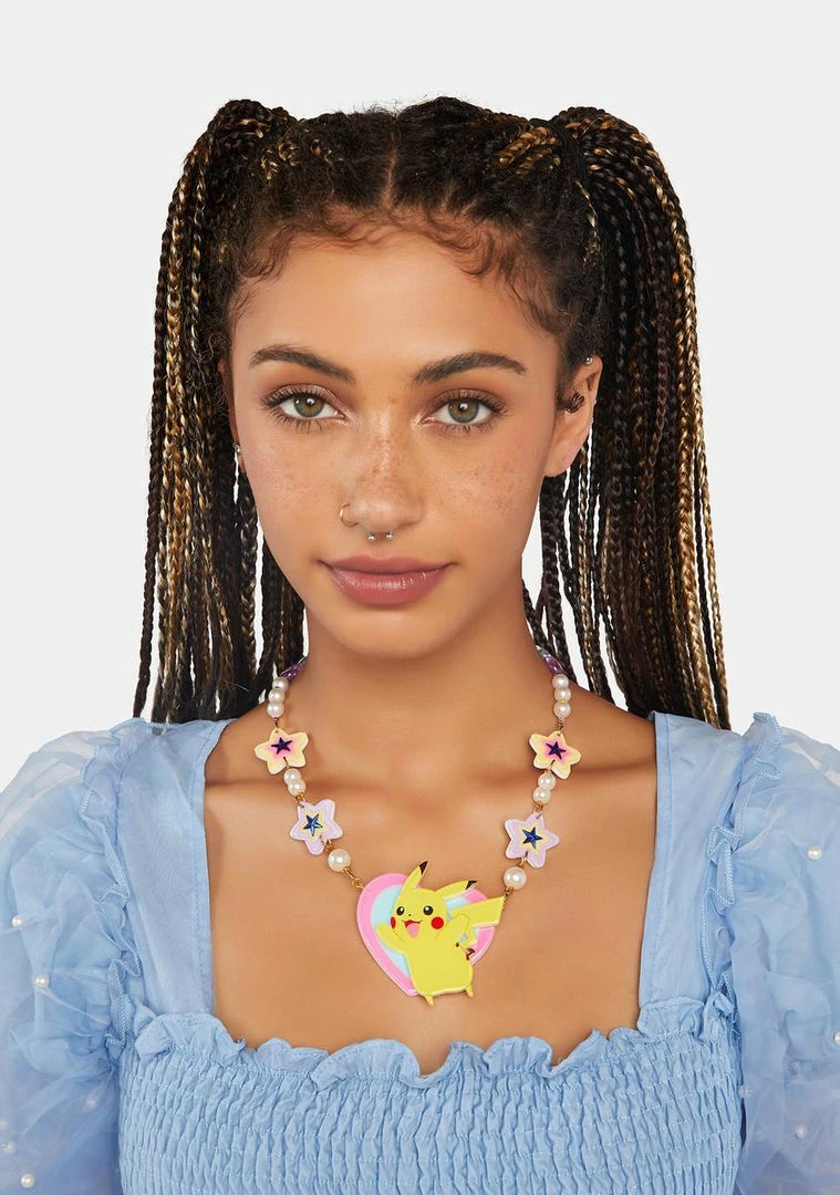 Cheapest π Irregular Choice Jewelry So Bright Pikachu Necklace π 3 Irregular Choice Jewelry So Bright Pikachu Necklace