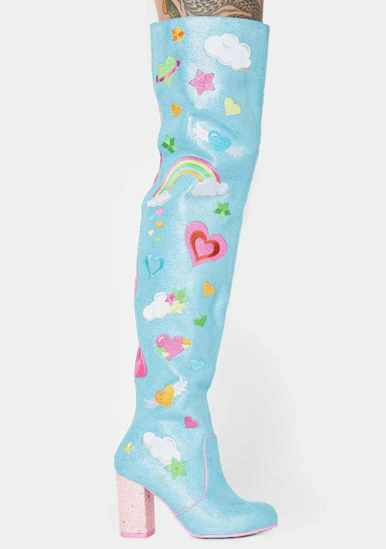 Hot Sale 🎁 Irregular Choice 🥾 Boots & Booties Finders Keepers Thigh High 🥾 Boots 🎉 1 Irregular Choice Boots & Booties Finders Keepers Thigh High Boots