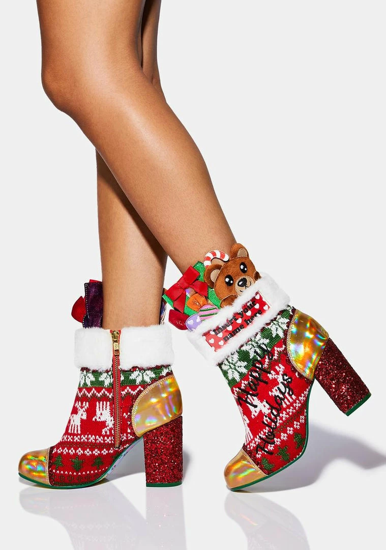 Deals π Irregular Choice Stuffed Stockings Ankle π₯Ύ Boots π 2 Irregular Choice Stuffed Stockings Ankle Boots