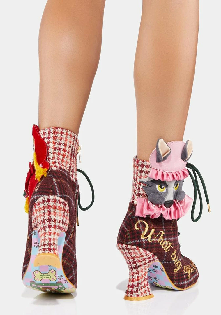 Best deal π Irregular Choice Little Red Lace Up π₯Ύ Boots β 4 Irregular Choice Little Red Lace Up Boots