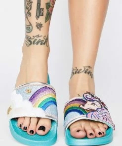 Promo π Irregular Choice π©΄ Sandals Lazy Daisy Slides π 6 Irregular Choice Sandals Lazy Daisy Slides